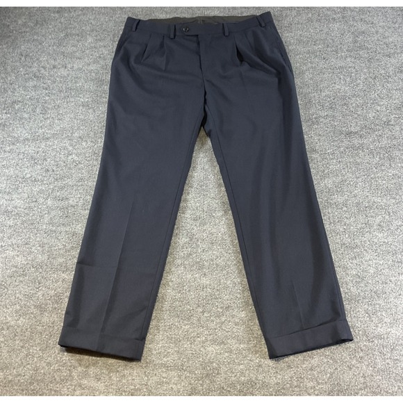 Lauren Ralph Lauren Other - Lauren Ralph Lauren Dress Pants 36x30 Navy Pleated Cuffed Classic Fit Mens 36 30